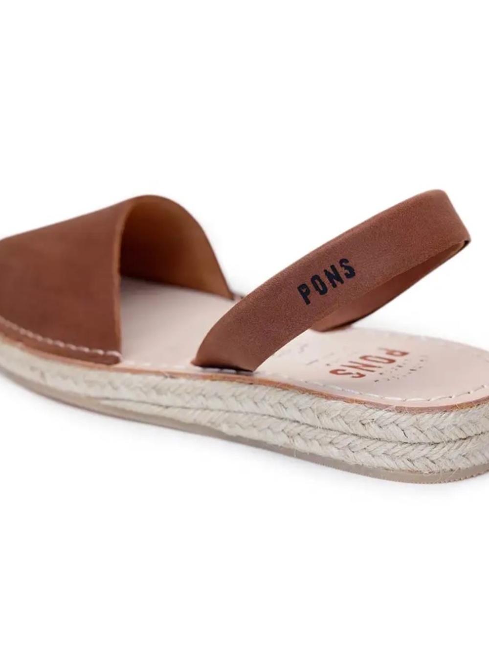 NIB Pons Shoes - Classic Espadrille Brown Size 9 - Picture 5 of 7